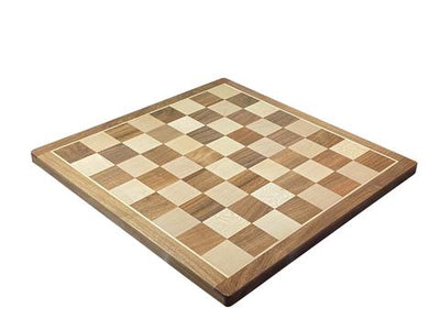 18" Solid Wood Acacia and Boxwood Chess Board -  CHESSMAZE STORE UK 