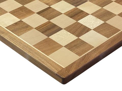 18" Solid Wood Acacia and Boxwood Chess Board -  CHESSMAZE STORE UK 