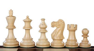3" American Staunton Acacia & Boxwood Chess Pieces -  CHESSMAZE STORE UK 