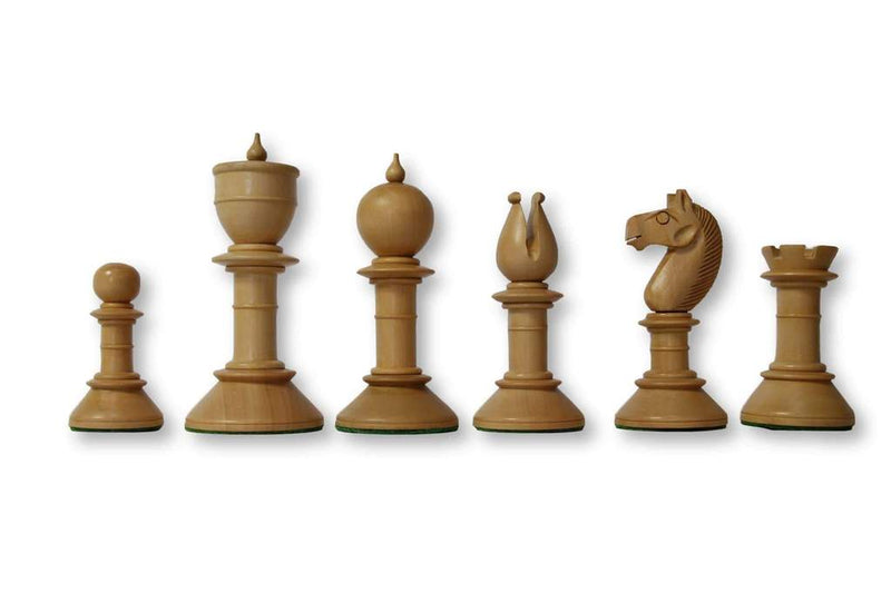 3.9" Northern Upright Ebonised Chess Pieces -  CHESSMAZE STORE UK 