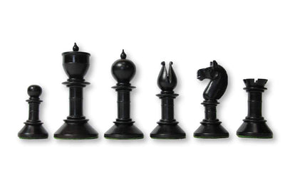 3.9" Northern Upright Ebonised Chess Pieces -  CHESSMAZE STORE UK 