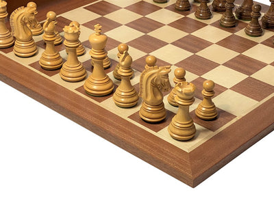 3.75" Imperial Acacia Pieces 19" Mahogany Board & Box -  CHESSMAZE STORE UK 