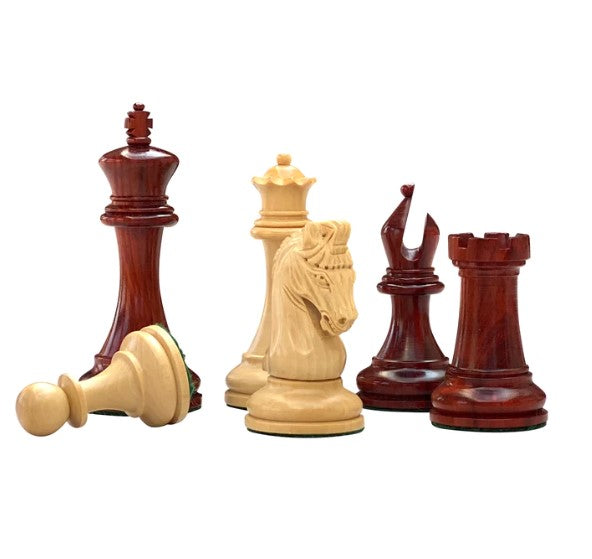 Tristan Imperial Padauk Chess Pieces 3.75" -  CHESSMAZE STORE UK 