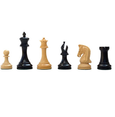 Tristan Imperial Ebony Chess Pieces 3.75" King -  CHESSMAZE STORE UK 