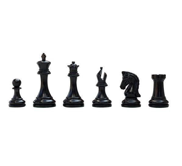 Tristan Imperial Ebony Chess Pieces 3.75" King -  CHESSMAZE STORE UK 
