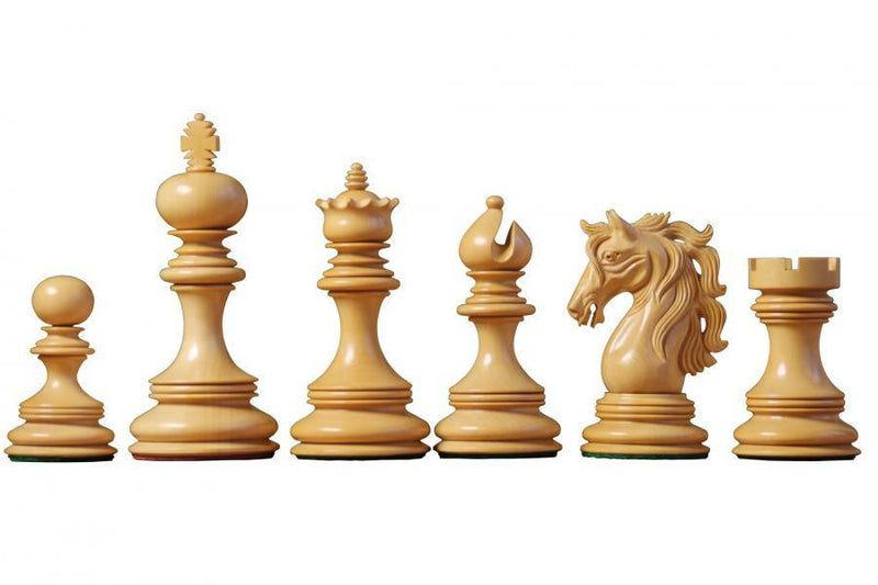 4.5" Andalusian Padauk Chess Pieces & Presentation Case -  CHESSMAZE STORE UK 