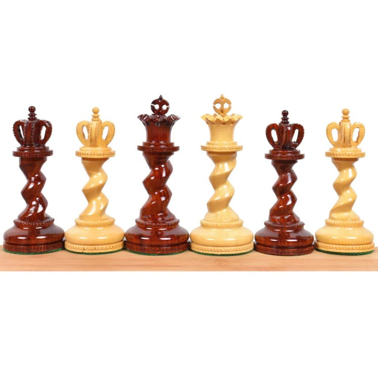 The Grazing Knight Padauk Chessmen -  CHESSMAZE STORE UK 