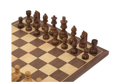 3" Classic Acacia Chess Pieces, Slide Lid Box and 15.75" Walnut Chess Board -  CHESSMAZE STORE UK 