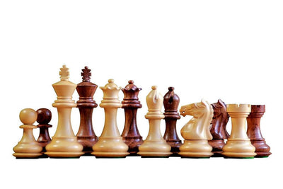3.5" Queens Gambit Fierce Knight Acacia Chess Pieces -  CHESSMAZE STORE UK 