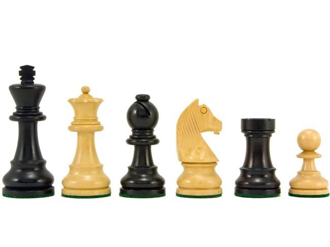 3" Classic Ebonised & Boxwood Chess Pieces -  CHESSMAZE STORE UK 