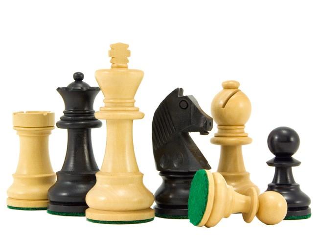 3" Classic Ebonised & Boxwood Chess Pieces -  CHESSMAZE STORE UK 