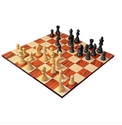 3.75" Ebonised Classic Redwood Style Contemporary Board & Vinyl Box -  CHESSMAZE STORE UK 