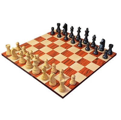 3.75" Ebonised Classic Redwood Style Contemporary Board & Vinyl Box -  CHESSMAZE STORE UK 