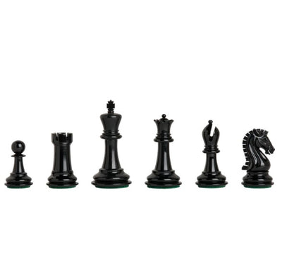 Staunton Ebony Boxwood Craftsman Chess Pieces 3.75" King -  CHESSMAZE STORE UK 