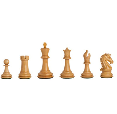 Staunton Ebony Boxwood Craftsman Chess Pieces 3.75" King -  CHESSMAZE STORE UK 
