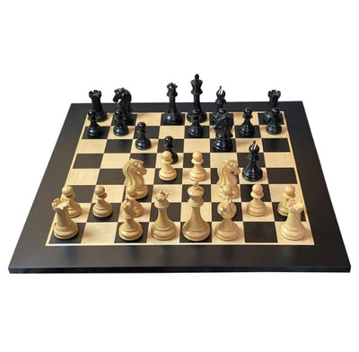 Craftsman Ebony Chessmen, 20" Anegre Chess Board & Vinyl Storage Box -  CHESSMAZE STORE UK 
