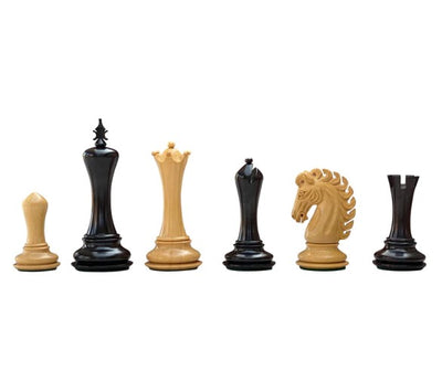 Emperor Series Ebony Chess Pieces -  CHESSMAZE STORE UK 