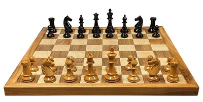 22" Acacia Boxwood Chessboard, Hastings Chess Pieces, & Mahogany Storage Box -  CHESSMAZE STORE UK 