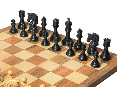 Imperial Black Chess Pieces, 18" Acacia Handmade Chess Board & Box -  CHESSMAZE STORE UK 