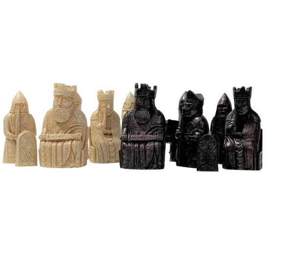 Isle of Lewis Chess Pieces and 20" Anegre Matt Chess Board -  CHESSMAZE STORE UK 