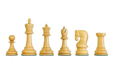 4" Leningrad Acacia and Boxwood Chess Pieces -  CHESSMAZE STORE UK 