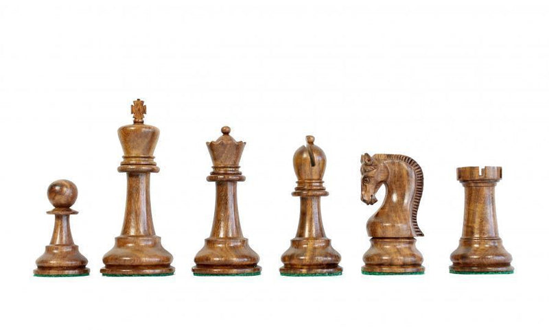 4" Leningrad Acacia and Boxwood Chess Pieces -  CHESSMAZE STORE UK 