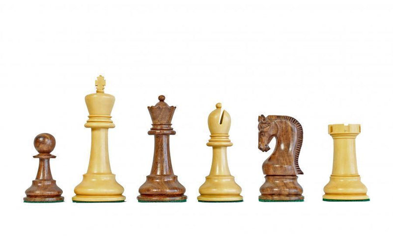 4" Leningrad Acacia and Boxwood Chess Pieces -  CHESSMAZE STORE UK 