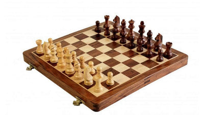 Hand Made Magnetic Folding 14" Chess Set -  CHESSMAZE STORE UK 