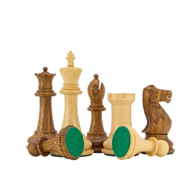 3.75" Old English Acacia Boxwood Chess Pieces -  CHESSMAZE STORE UK 