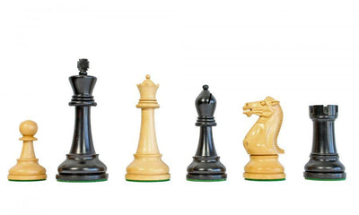 4" Staunton Winchester Black Boxwood Chess Pieces -  CHESSMAZE STORE UK 